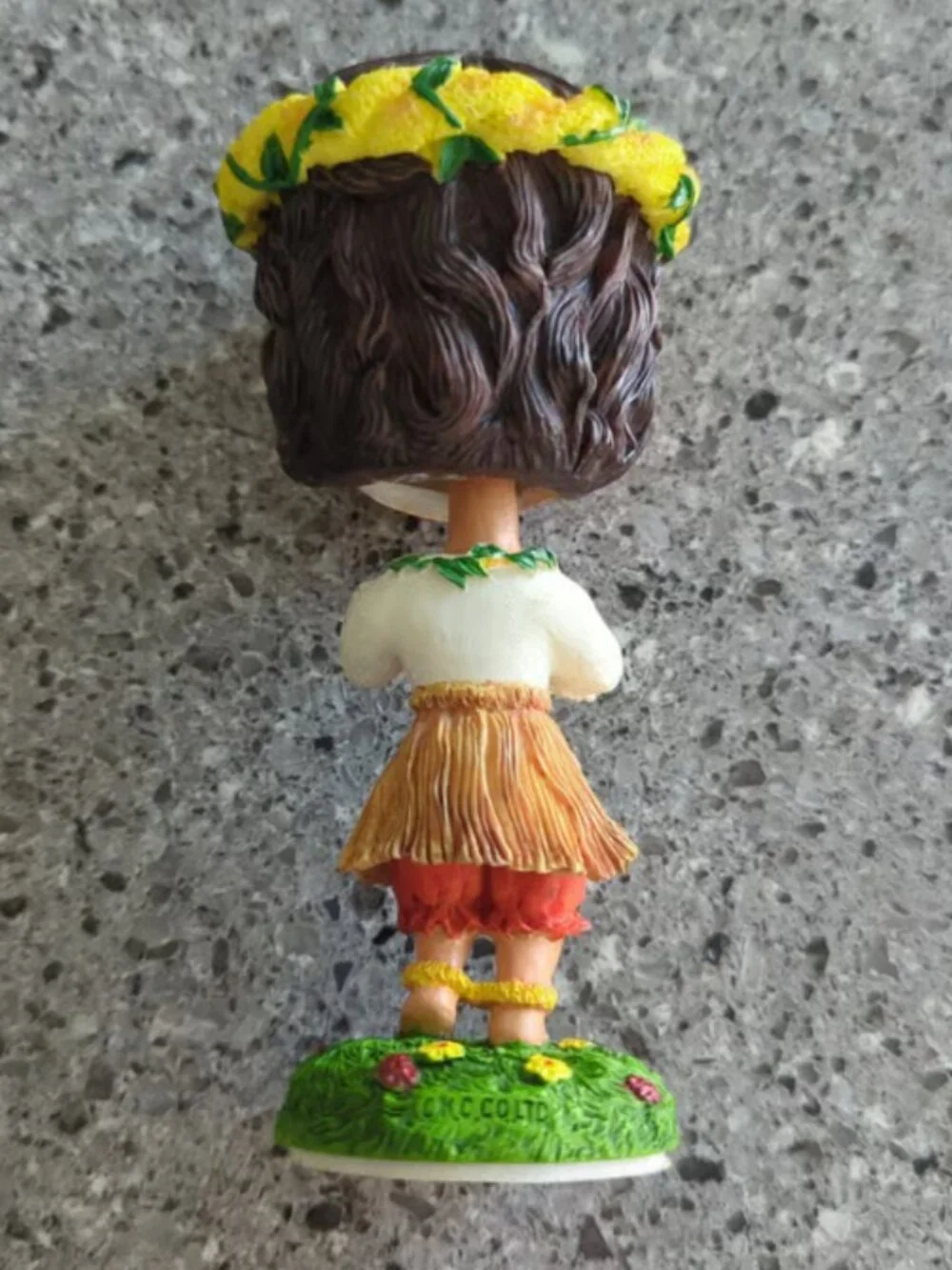 Vintage Style Keiki Hula Girl Dashboard Bobblehead Doll